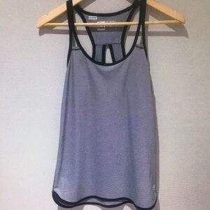 Gray Sleeveless Cut Out Tank Top